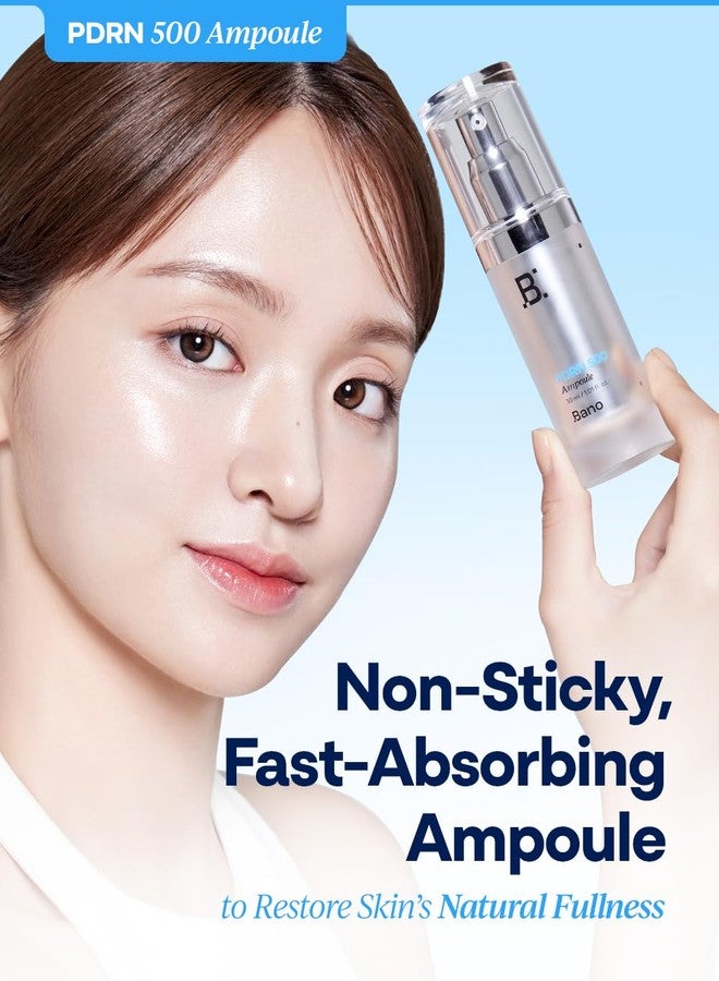 Bano PDRN 500 Ampoule – Firming & Hydrating Serum with PDRN, Peptides, Collagen & Hyaluronic Acid | Korean Skincare for Sensitive Skin | Fragrance-Free | 1.01 fl oz - Image 2